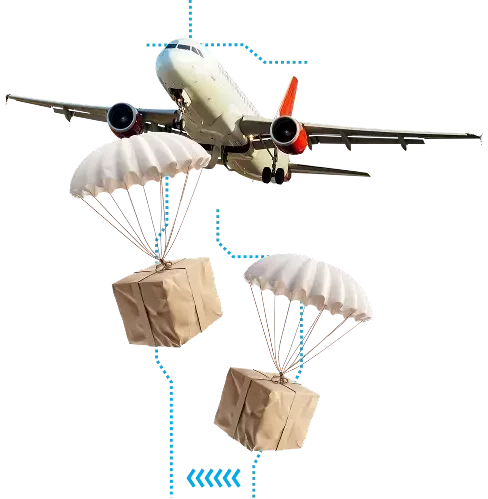 avión con carga